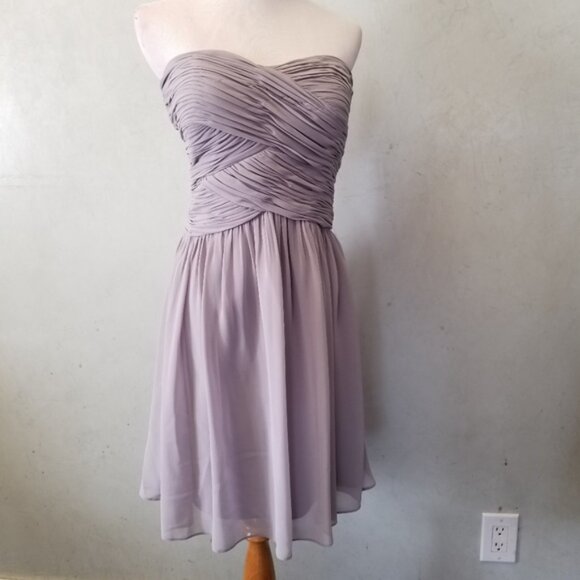 Donna Morgan satin tubetop dress women's size 6 (I5) - Picture 3 of 8